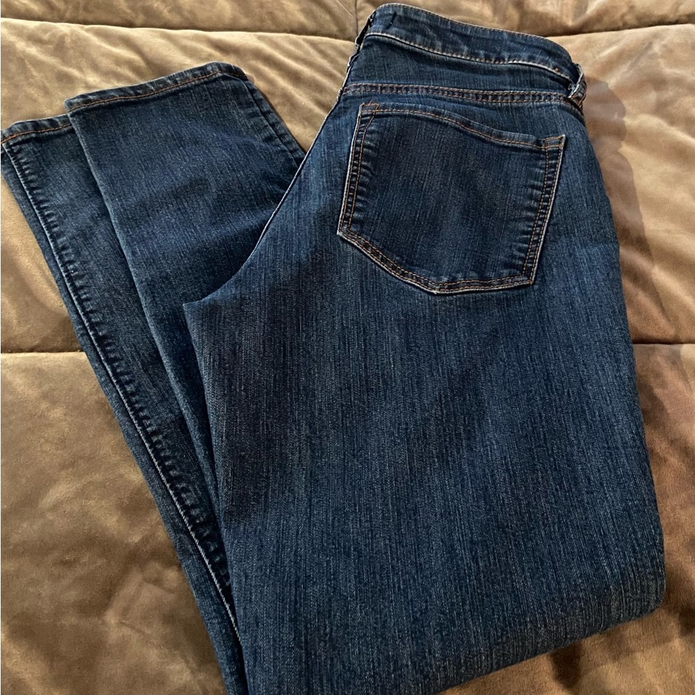LOFT SIZE 2 BLUE DENIM CURVY SKINNY JEAN 26